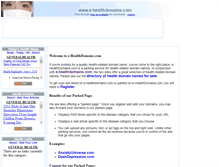 Tablet Screenshot of e-healthdomains.com